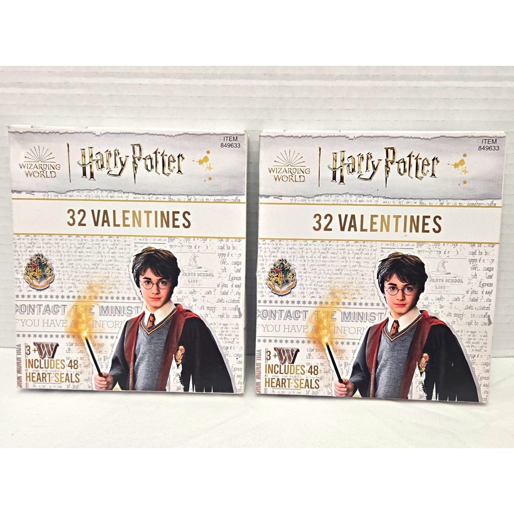 Lot/2 Harry Potter Wizarding World Valentine Classroom Exchange Cards New Sealed